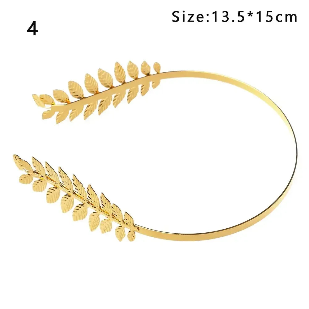 Gouden Haarband Dames met Bladvorm voor Bruiloft en Feestelijke Gelegenheden 42