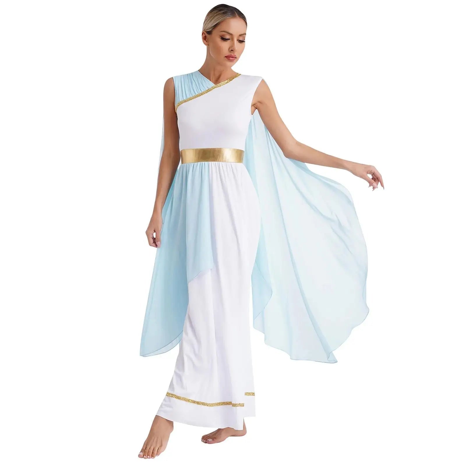 Griechisches Göttinnenkleid für Damen – Circe-Kleid, Karnevalskostüm 1