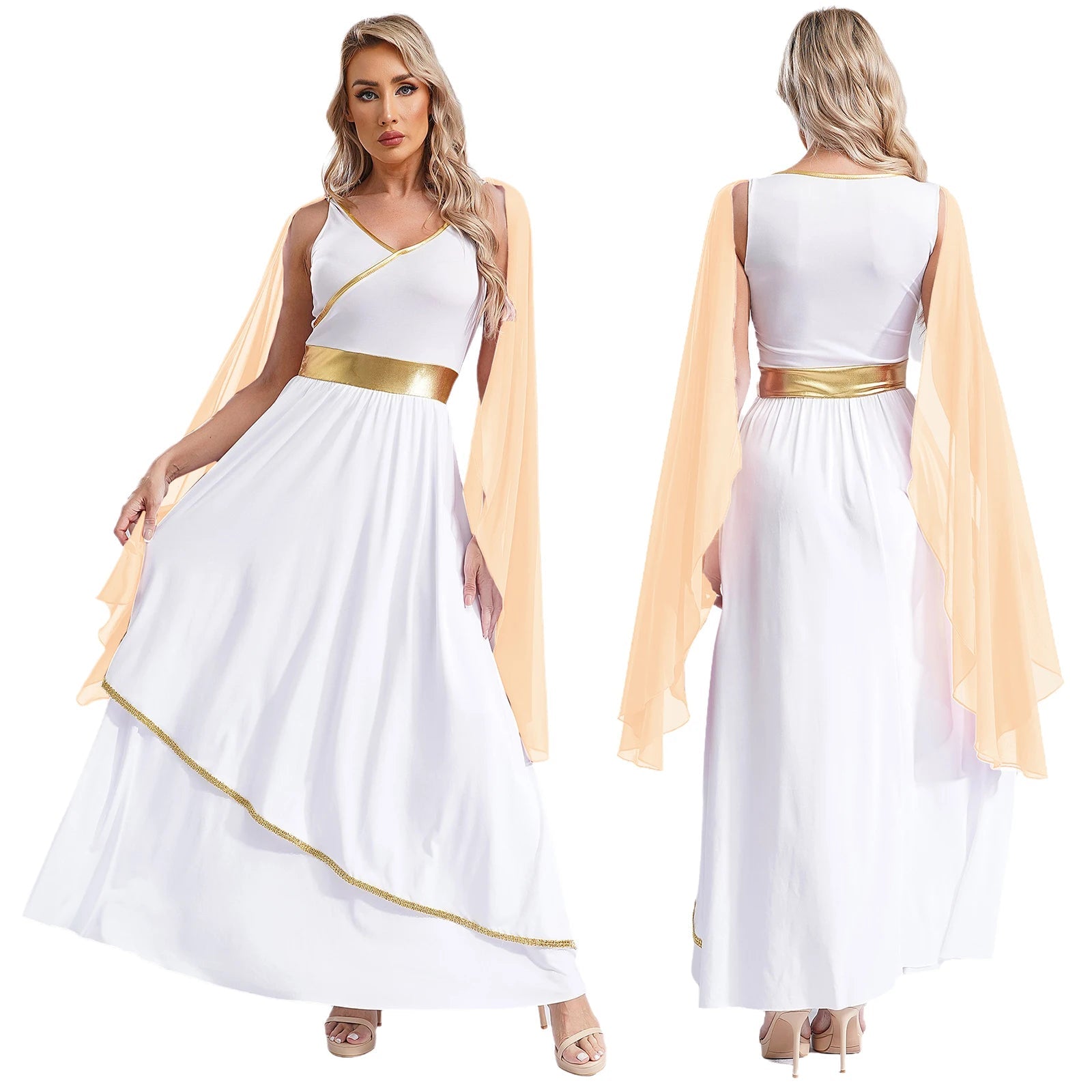 Griechisches Göttinnenkleid für Damen – Circe-Kleid, Karnevalskostüm 11
