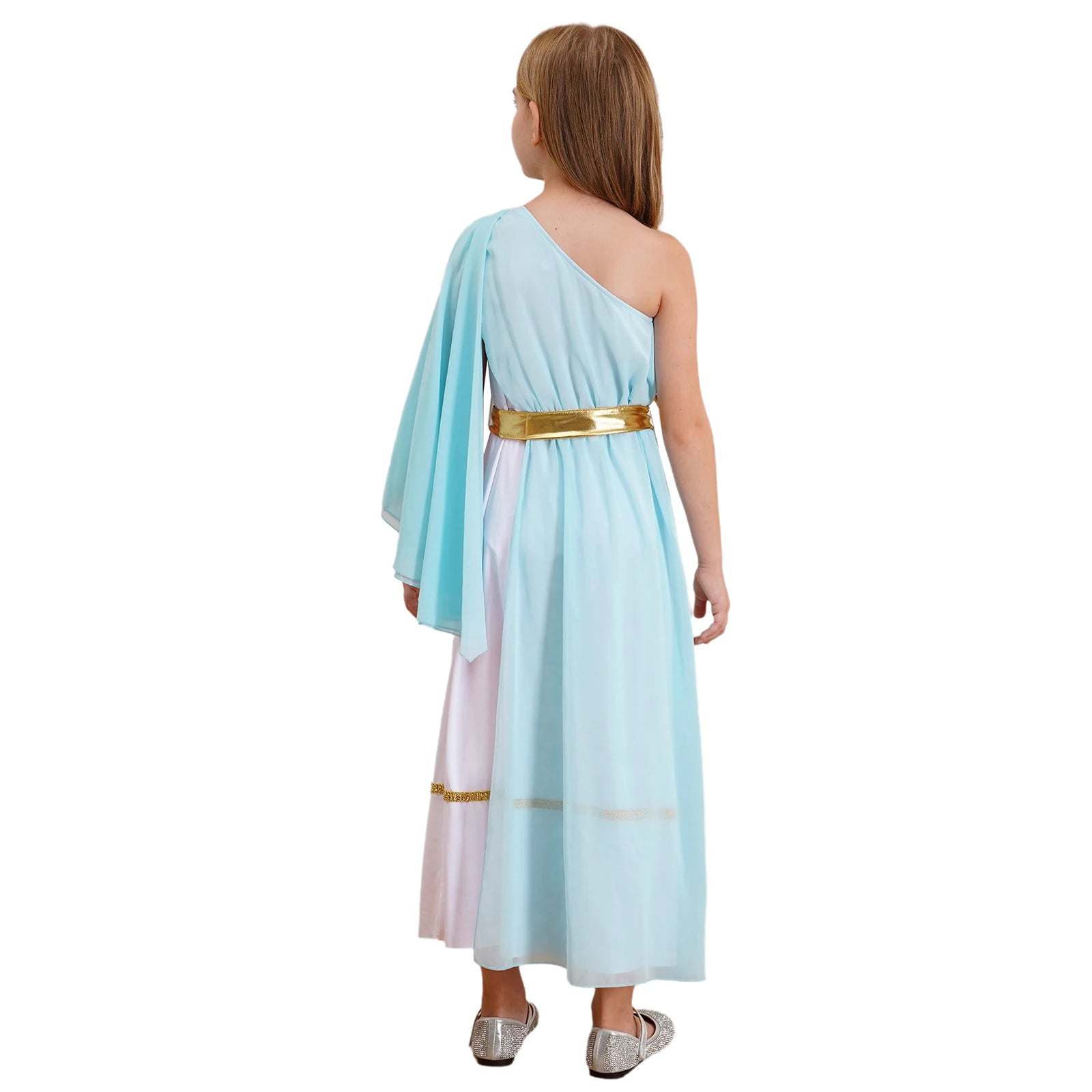 Griechisches Toga-Kleid für Mädchen – Nymphenkleid, Karnevalskostüm 4