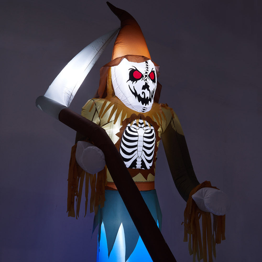 Halloween Decor Inflatable Grim Reaper Scarecrow 2