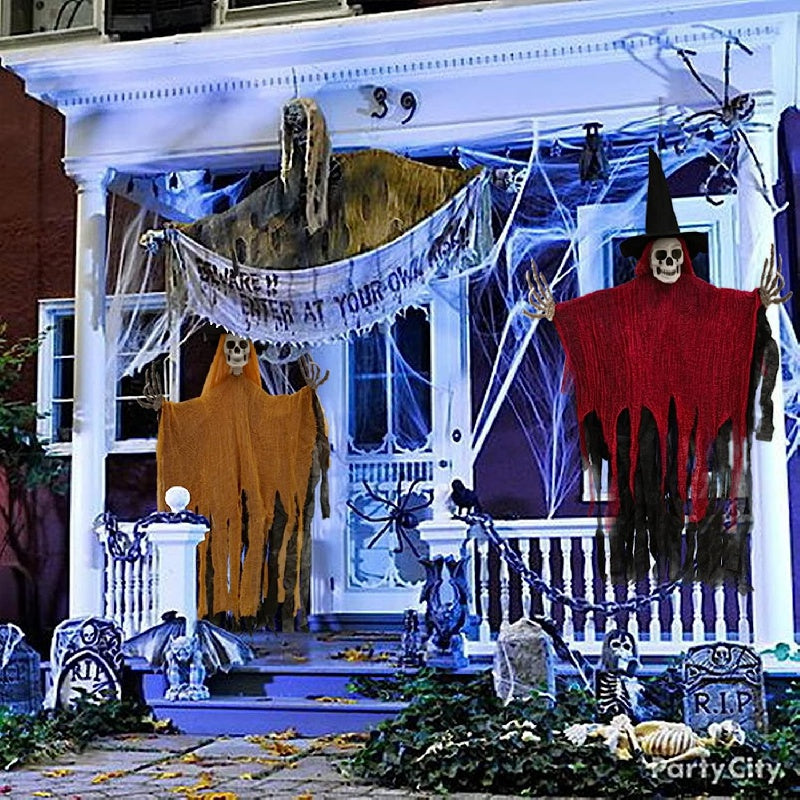 Halloween Hangende Skelet Spook Decoratie Set 2