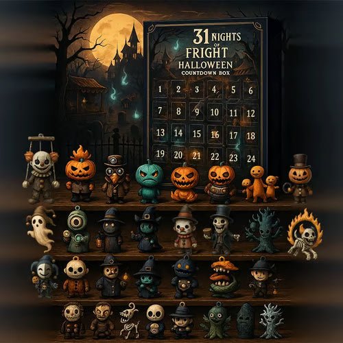 Halloween adventskalender met 31 mini-PVC-figuurtjes 3
