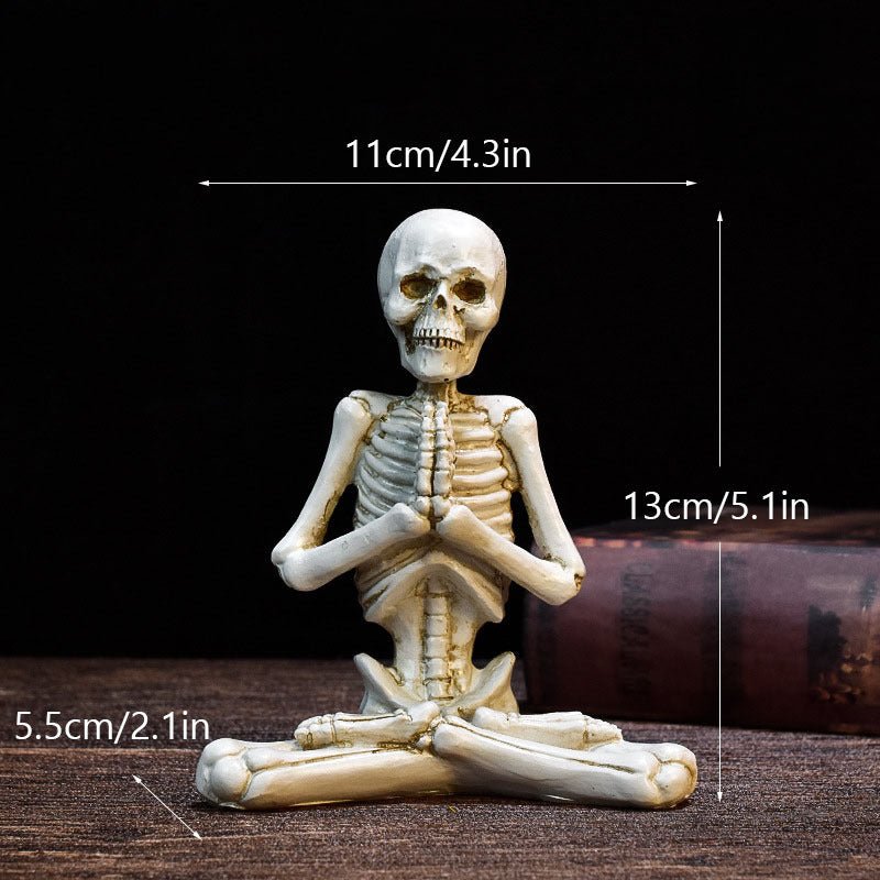 Halloween harsbeeldje — Vintage zwart-wit ornament 15