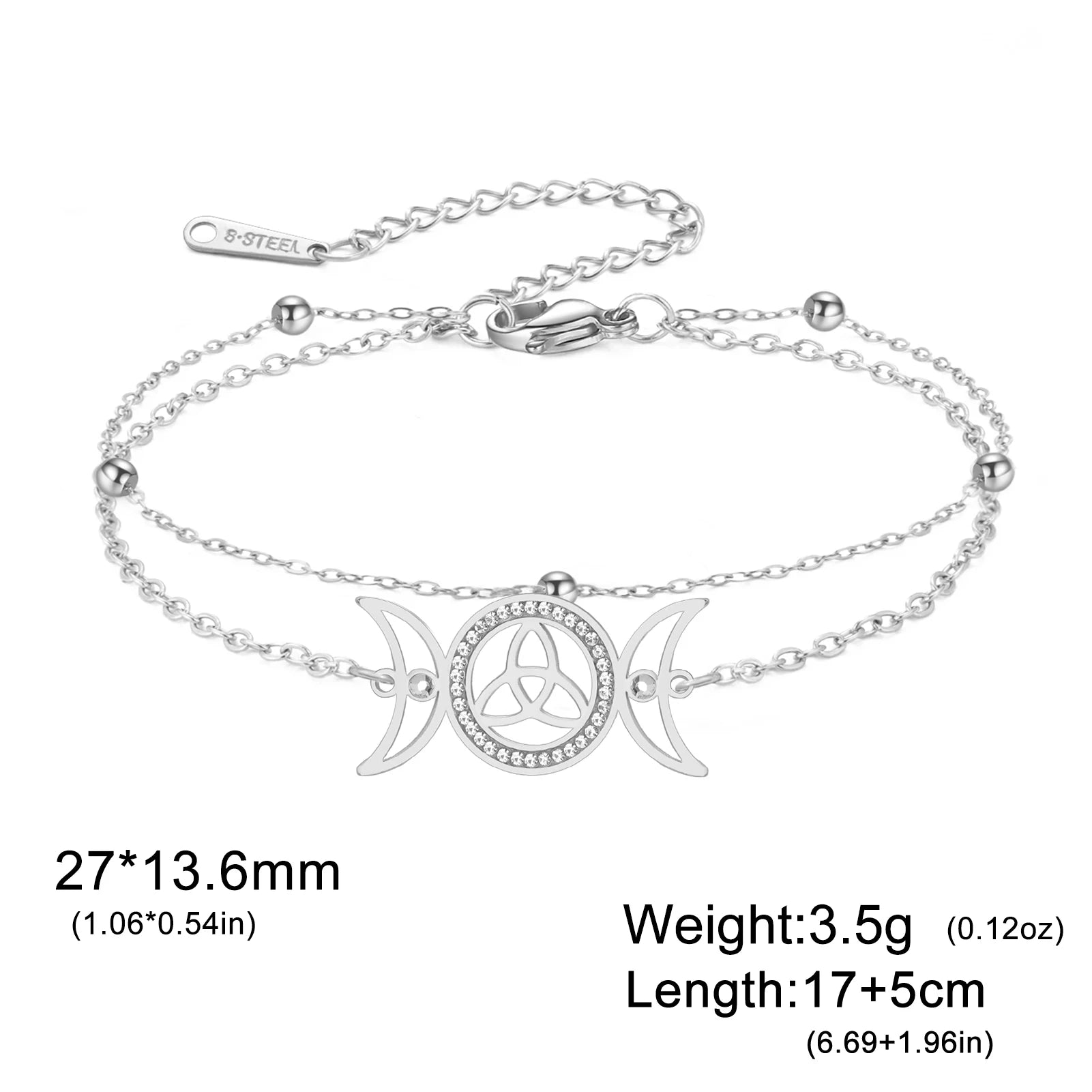 Hekate-Armband mit dreifachem Mond – Schmuckgeschenk für sie 7