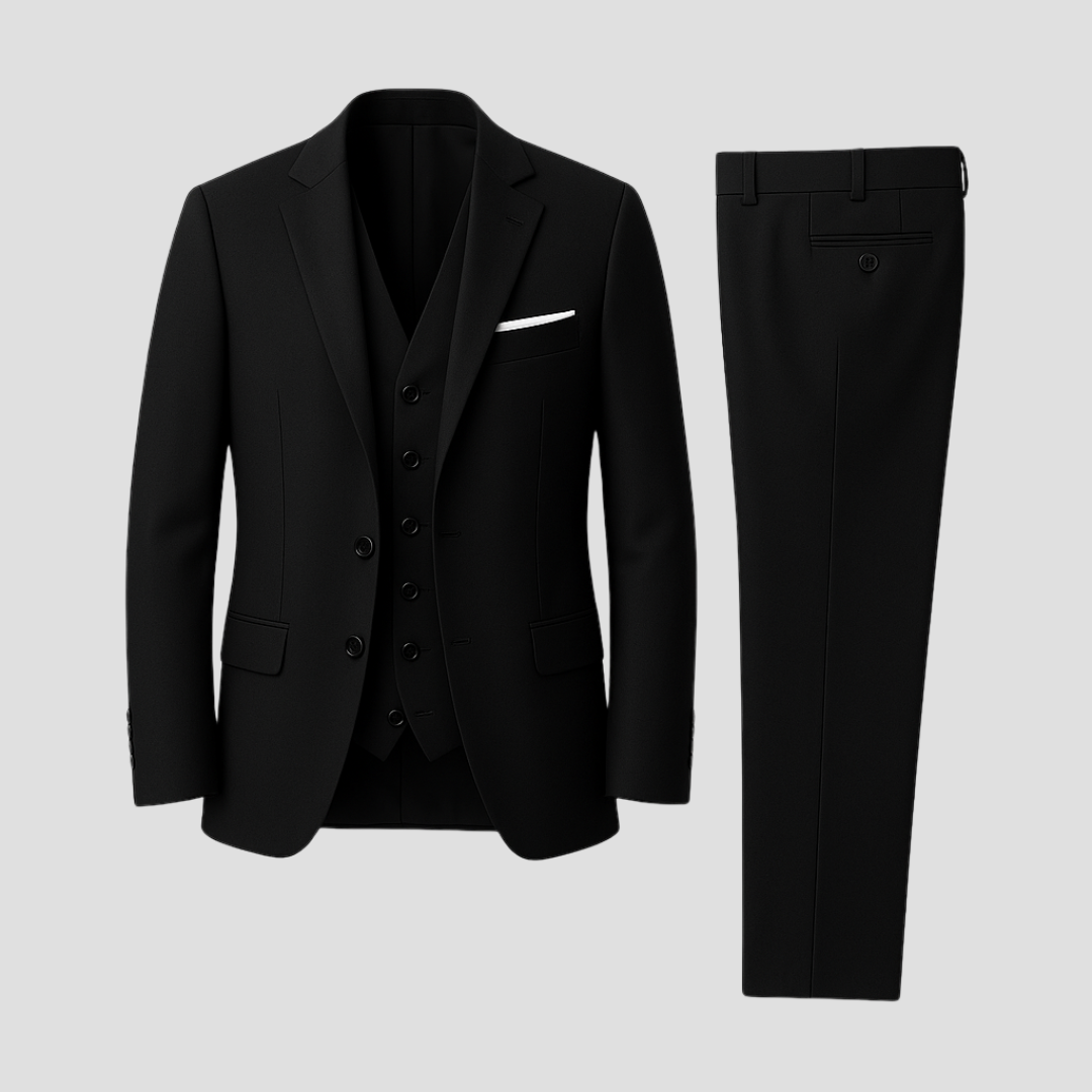 Herenpak Driekleurig Slim Fit Met Blazer, Gilet En Broek Voor Bruiloften 1