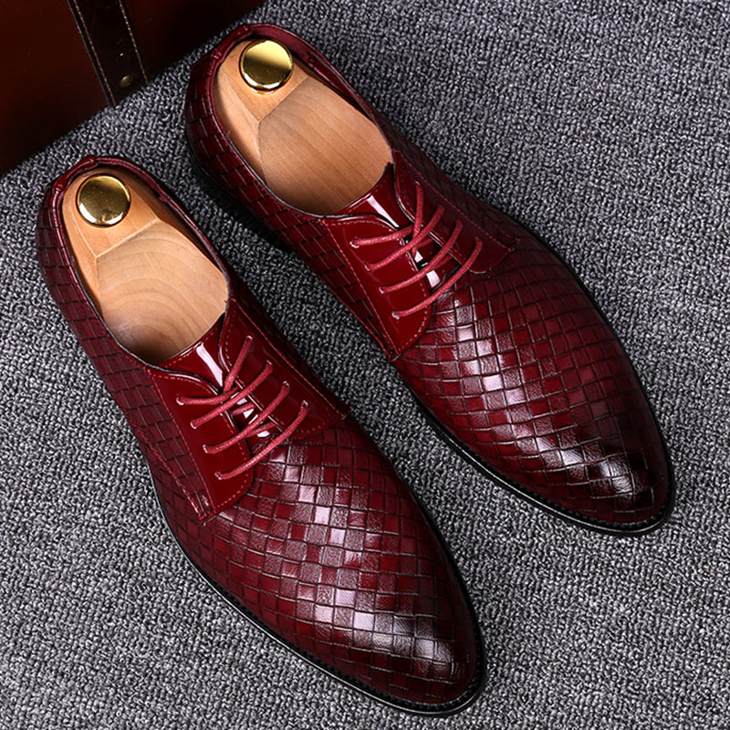 Leather Lace-Up Shoes – Classic Formal Design with Durable Construction for Daily Wear