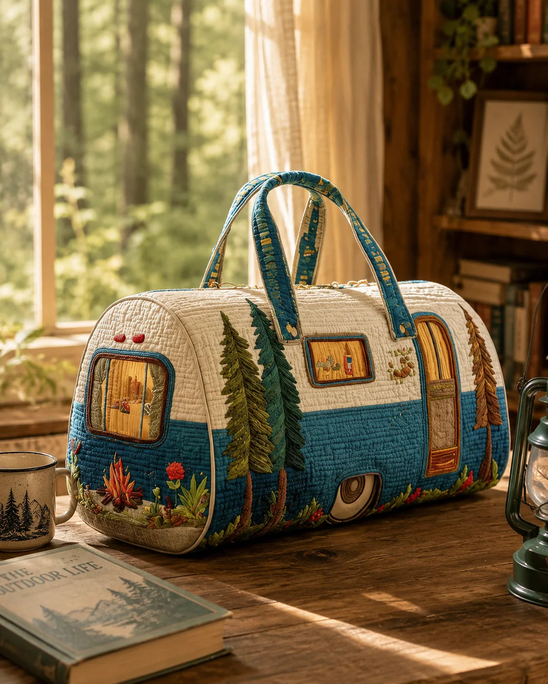 Hippie Van Quilted Duffle Bag 20