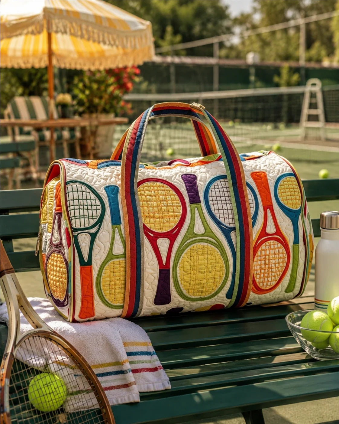 Hippie Van Quilted Duffle Bag 32