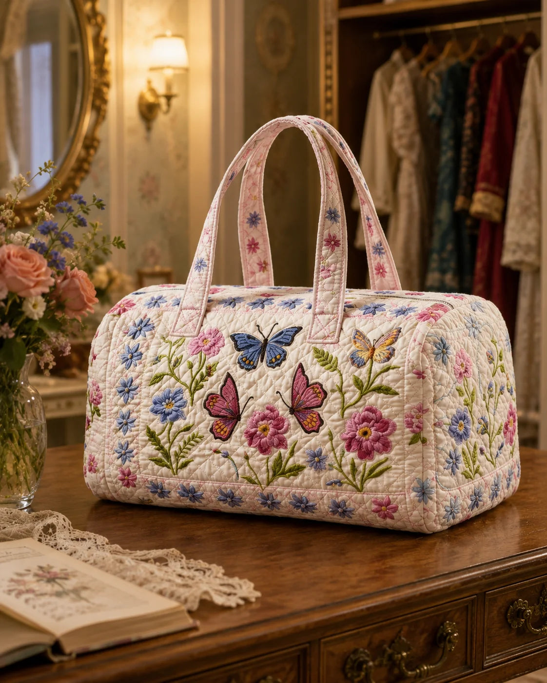 Hippie Van Quilted Duffle Bag 9