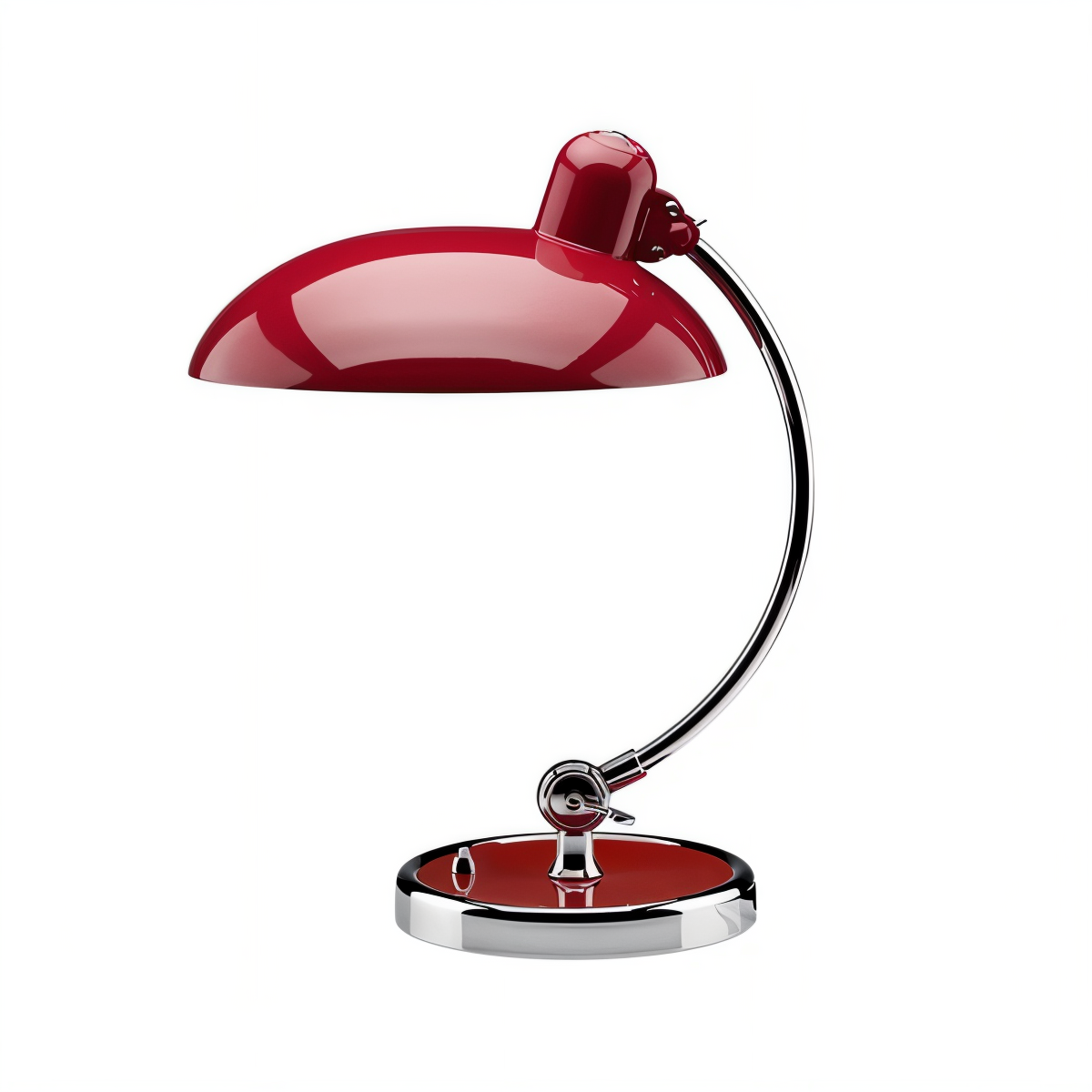 Lampe de table – lampe de bureau en métal réglable avec abat-jour classique en forme de dôme