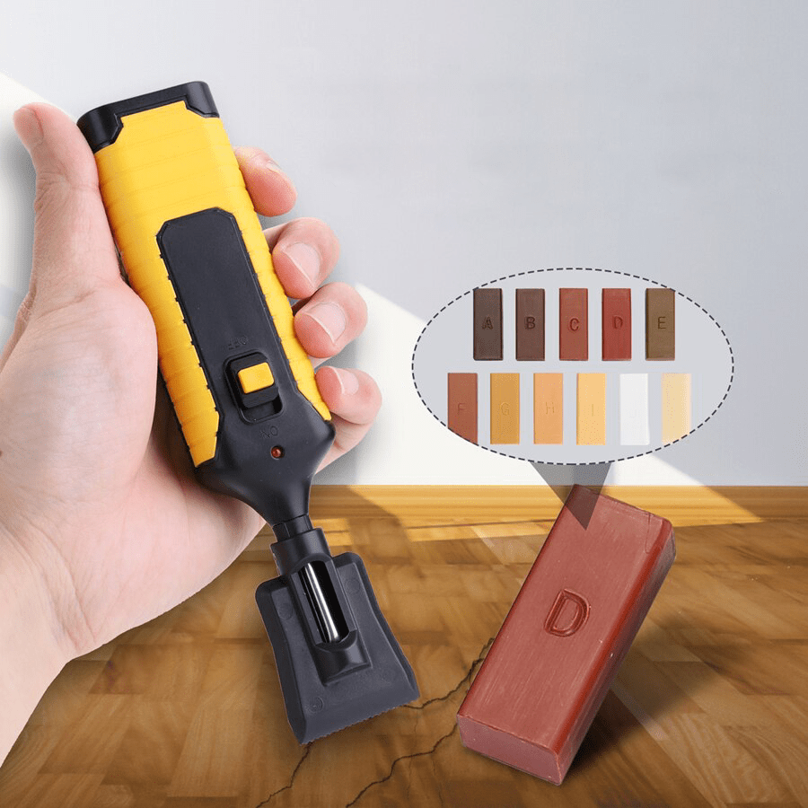 Houtreparatieset – Complete set voor houten vloeren met bijpassende wasblokken 1