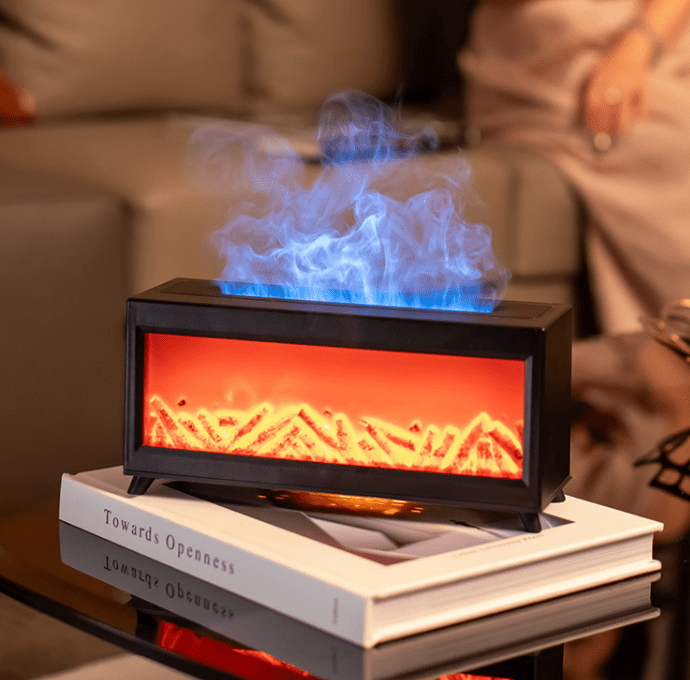 IGNIVA Aroma Diffuser Luchtbevochtiger met LED-vlameffecten en intelligente timerfunctie 2