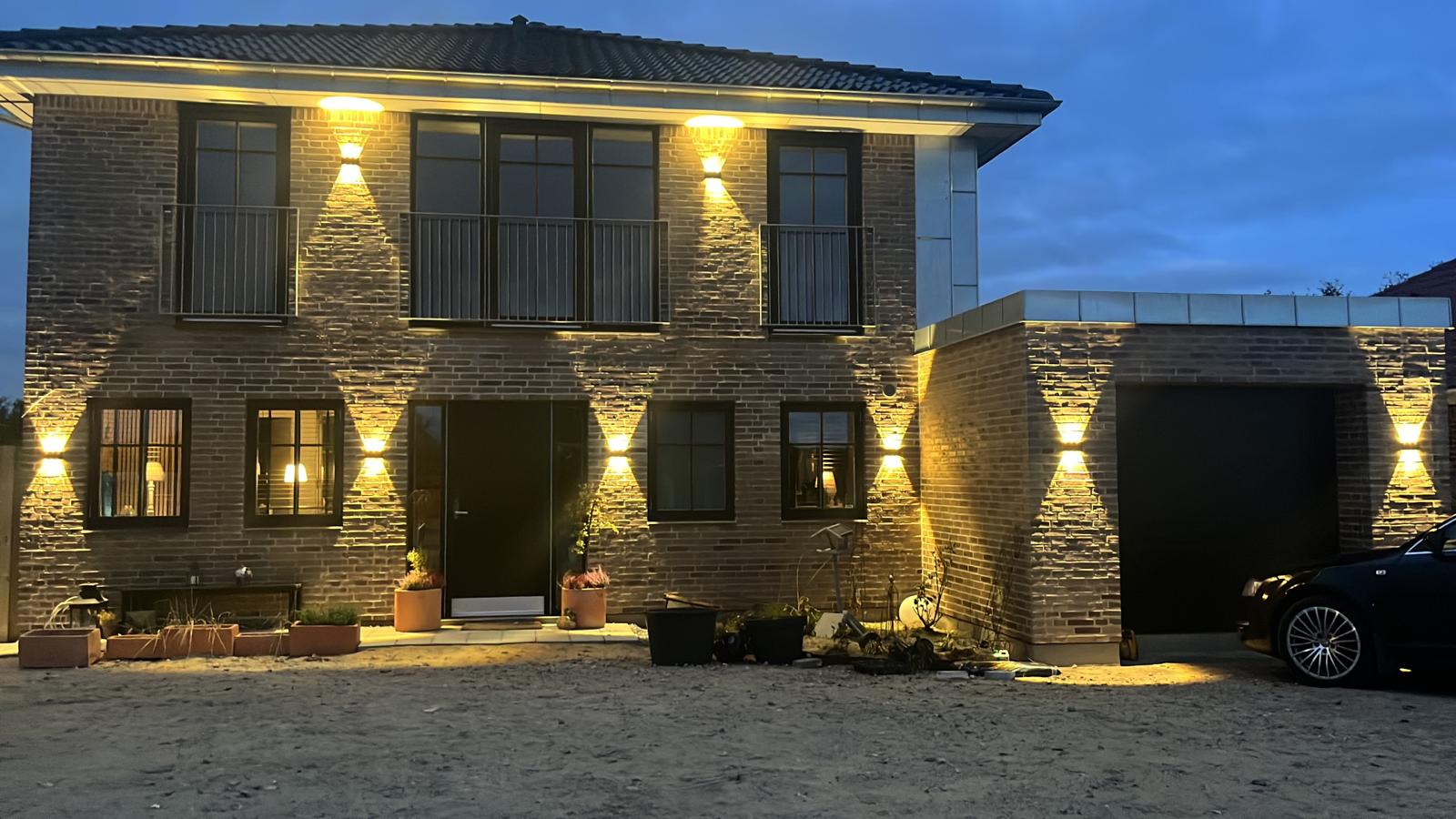 Ortelo – 6W LED Væglampe 17cm Hvid Aluminium Finish