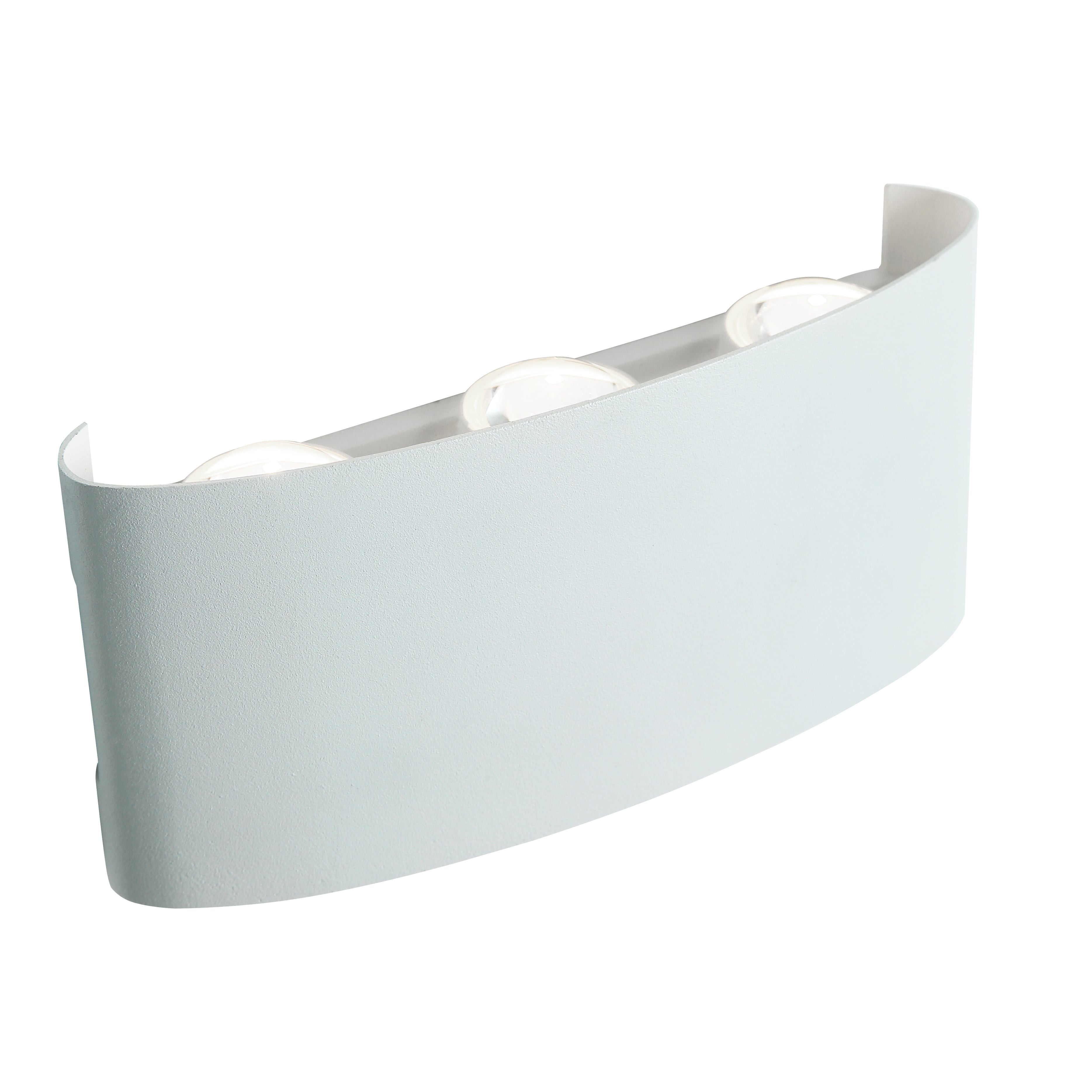 Ortelo – 6W LED Væglampe 17cm Hvid Aluminium Finish