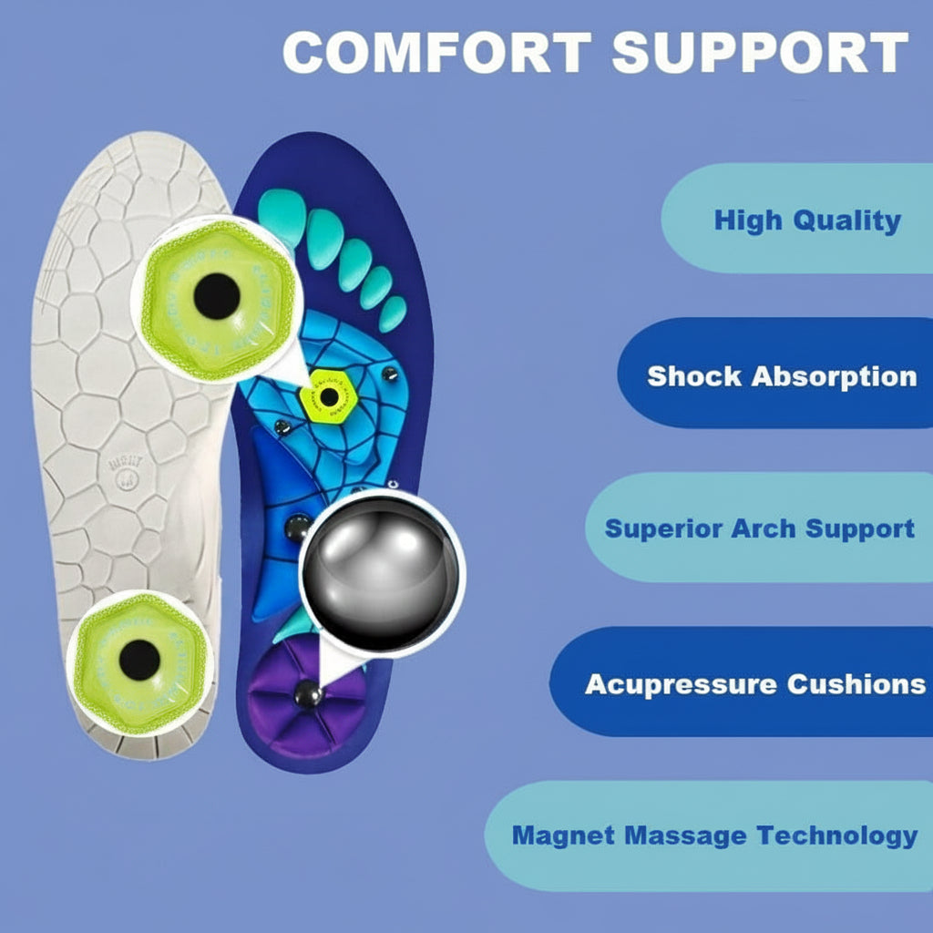Insoles Magnetic Acupressure Arch Support Running 1