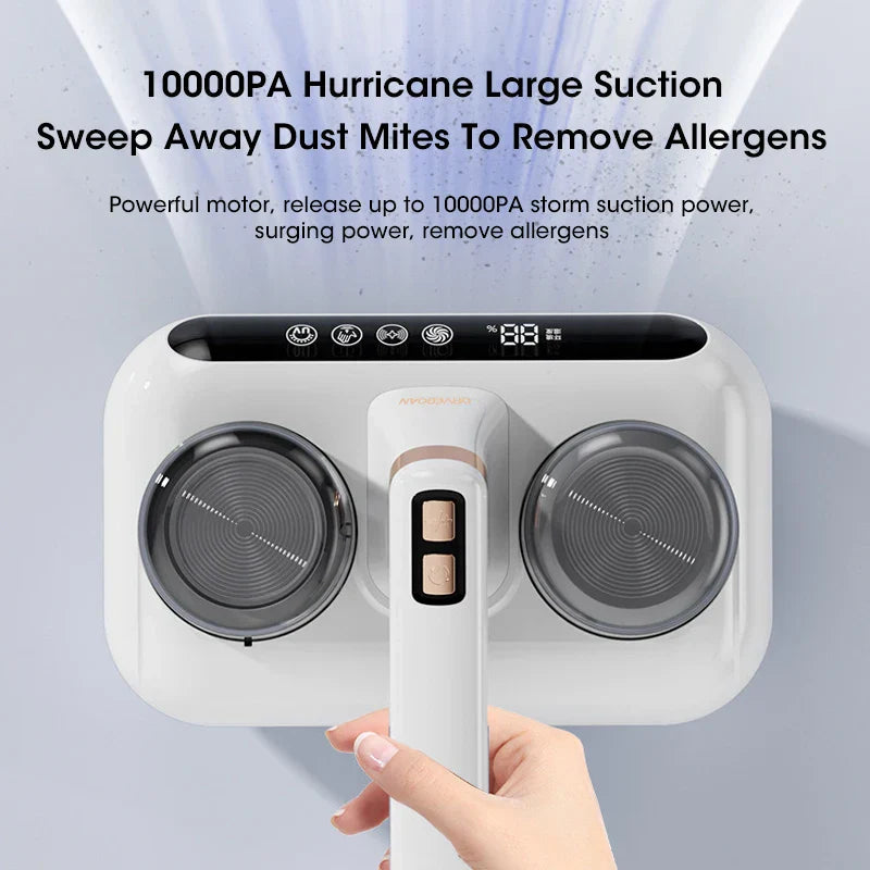 Surface Cleaning Device – High-Frequency Vibration, UV Light Feature & HEPA Filtration for Fabric Care
