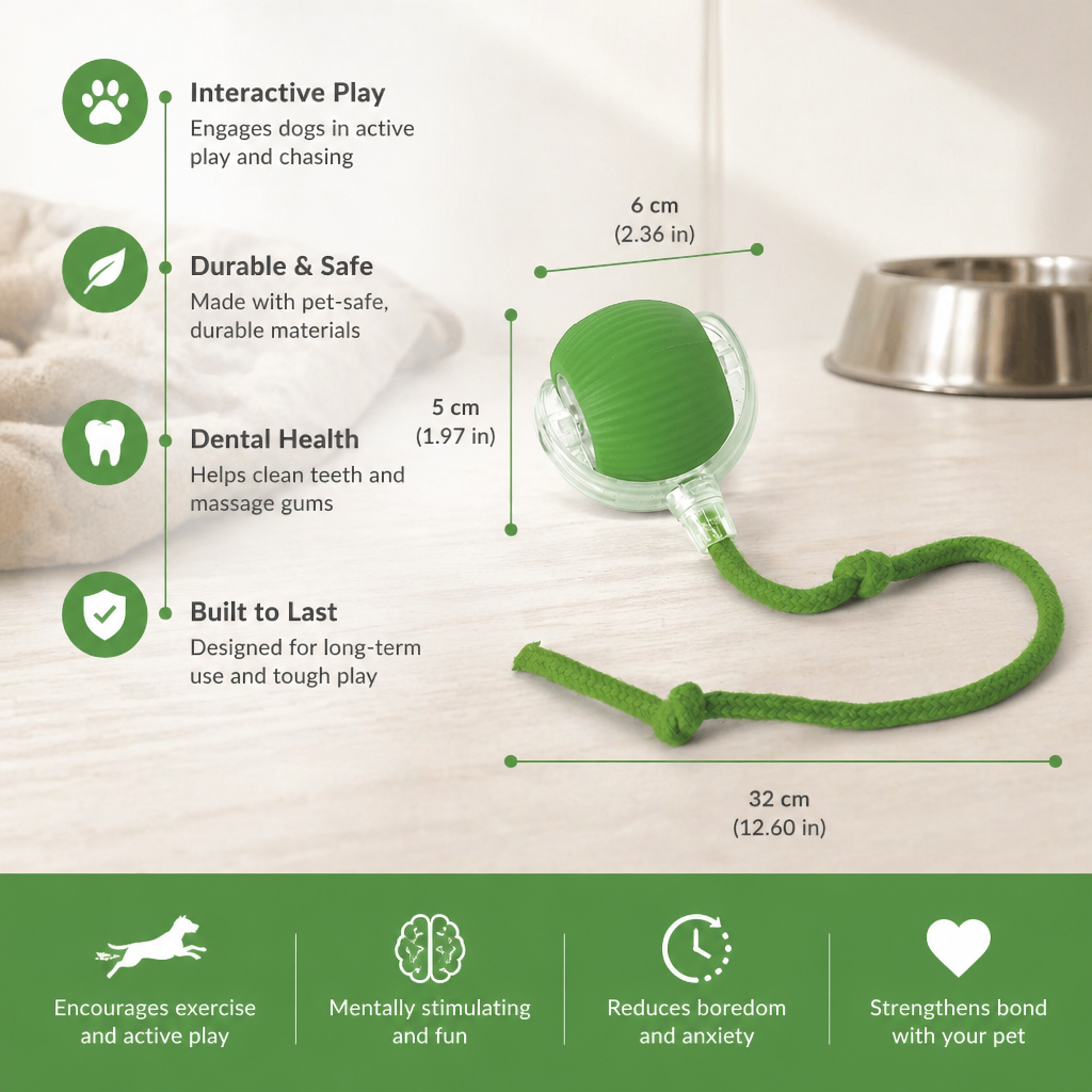 Interactive Play Ball with Tail for Dogs 5