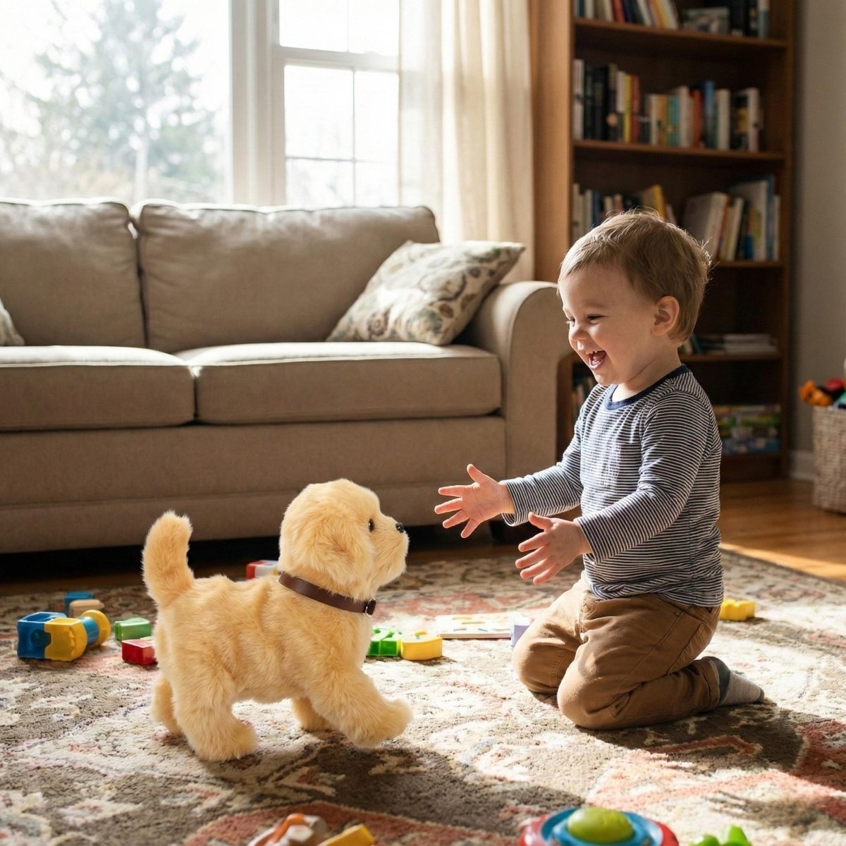 Interactive Robot Puppy – Lifelike Toy Golden Retriever That Walks & Barks 3
