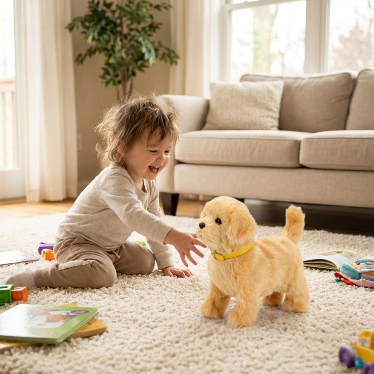 Interactive Robot Puppy – Lifelike Toy Golden Retriever That Walks & Barks 4