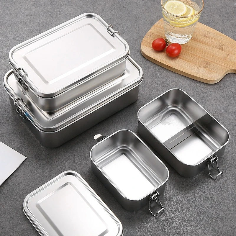 Jojo - Roestvrijstalen lunchbox, praktische en milieuvriendelijke lunchbox (set van 3) 5