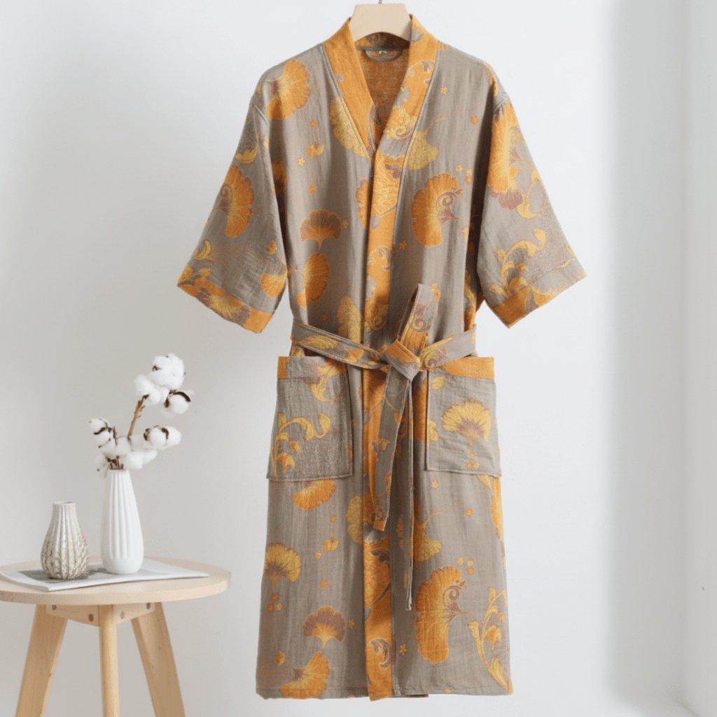 KIMOGINKO – Kimono-badjas van biologisch katoen voor ademend comfort 6