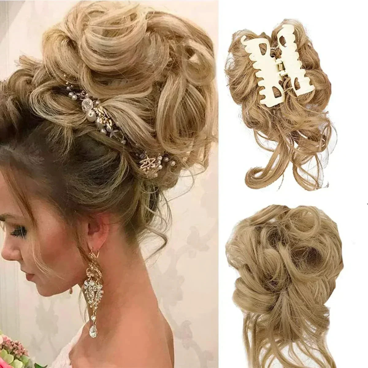 Kalsten | Curly Hair Bun – Clip-in Hair Piece with Volume and Natural Look 10