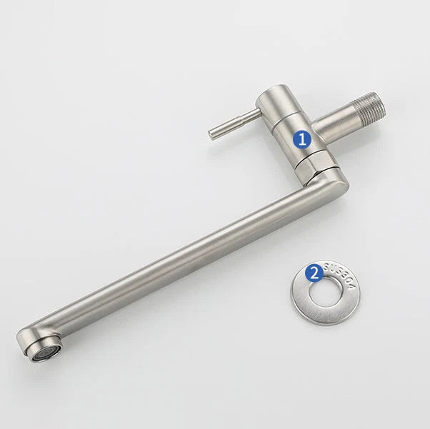 Kalsten | Kitchen faucet pot filling valve single handle swivel stainless steel kitchen faucet 4