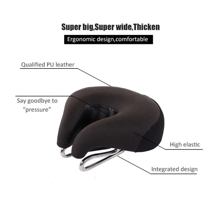 Kalsten | Noseless Bike Saddle Mountain Bike Thick Soft Padding (Blue) 2