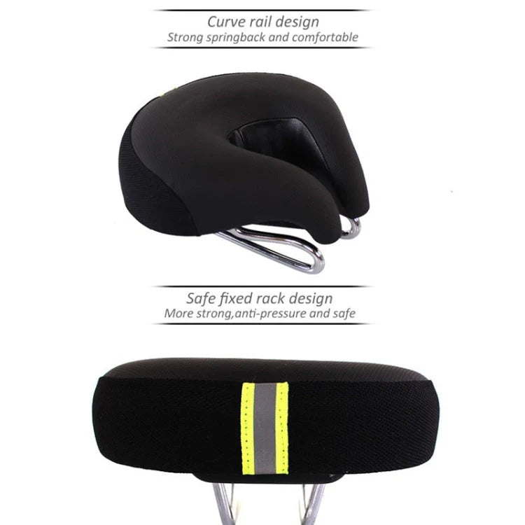 Kalsten | Noseless Bike Saddle Mountain Bike Thick Soft Padding (Blue) 3