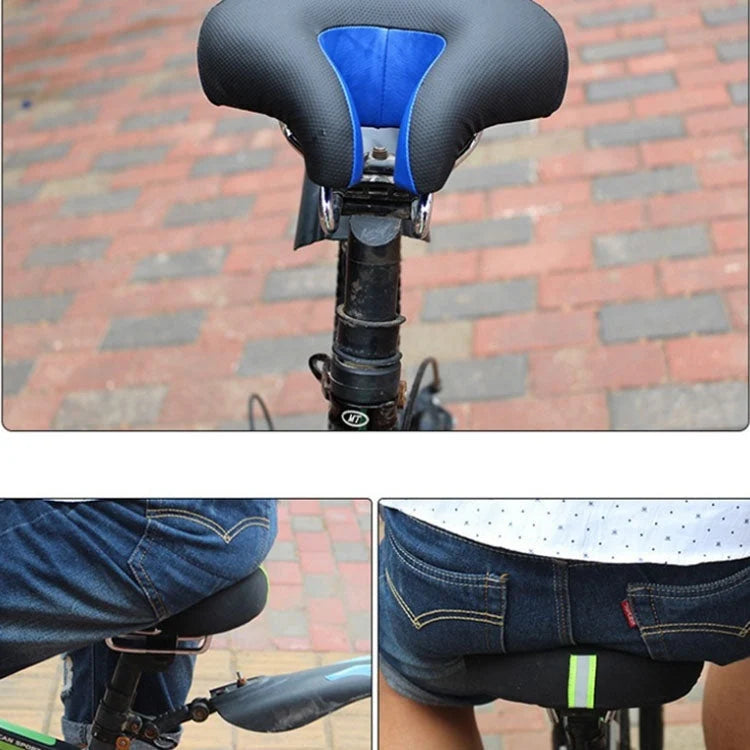 Kalsten | Noseless Bike Saddle Mountain Bike Thick Soft Padding (Blue) 6