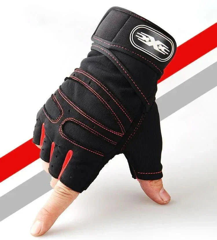 Kalsten | Shock-resistant training gloves with wrist support | For weight training, fitness & cycling 10