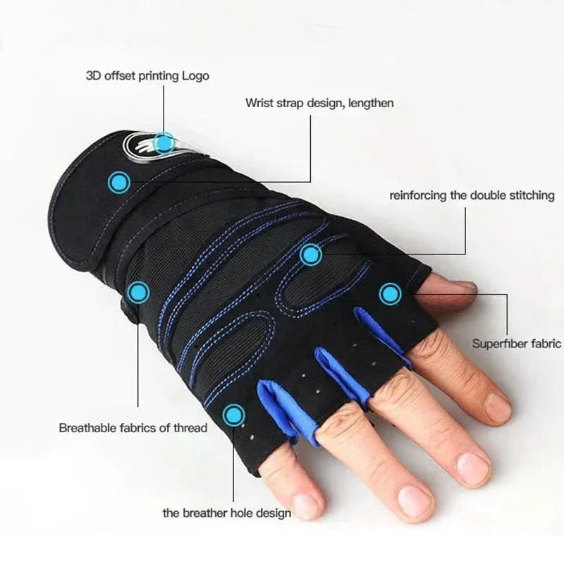 Kalsten | Shock-resistant training gloves with wrist support | For weight training, fitness & cycling 4