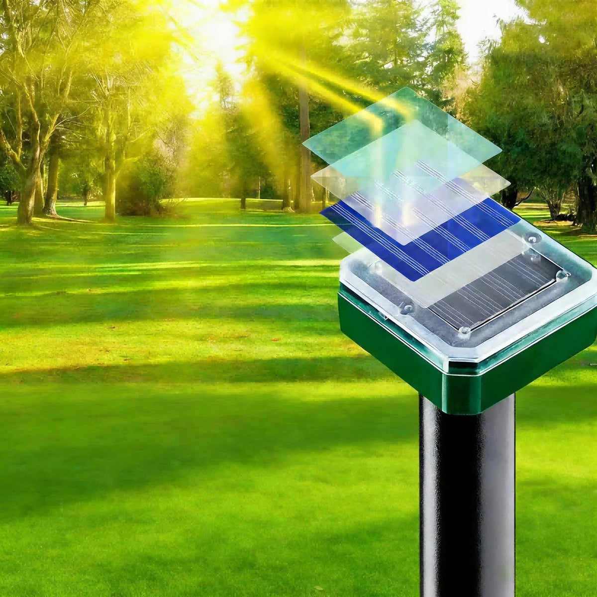 Kalsten | Solar Ultrasonic Rodent Repellent | Outdoor Waterproof Electronic Rat Repeller 1
