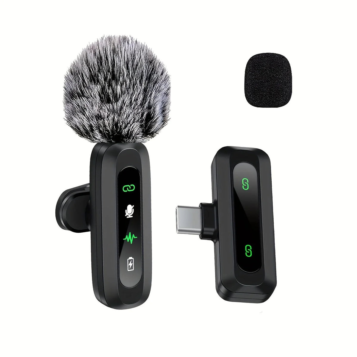 Kalsten | SoundSnap Wireless Clip Microphone – USB-C Microphone for Smartphone and Tablet 0