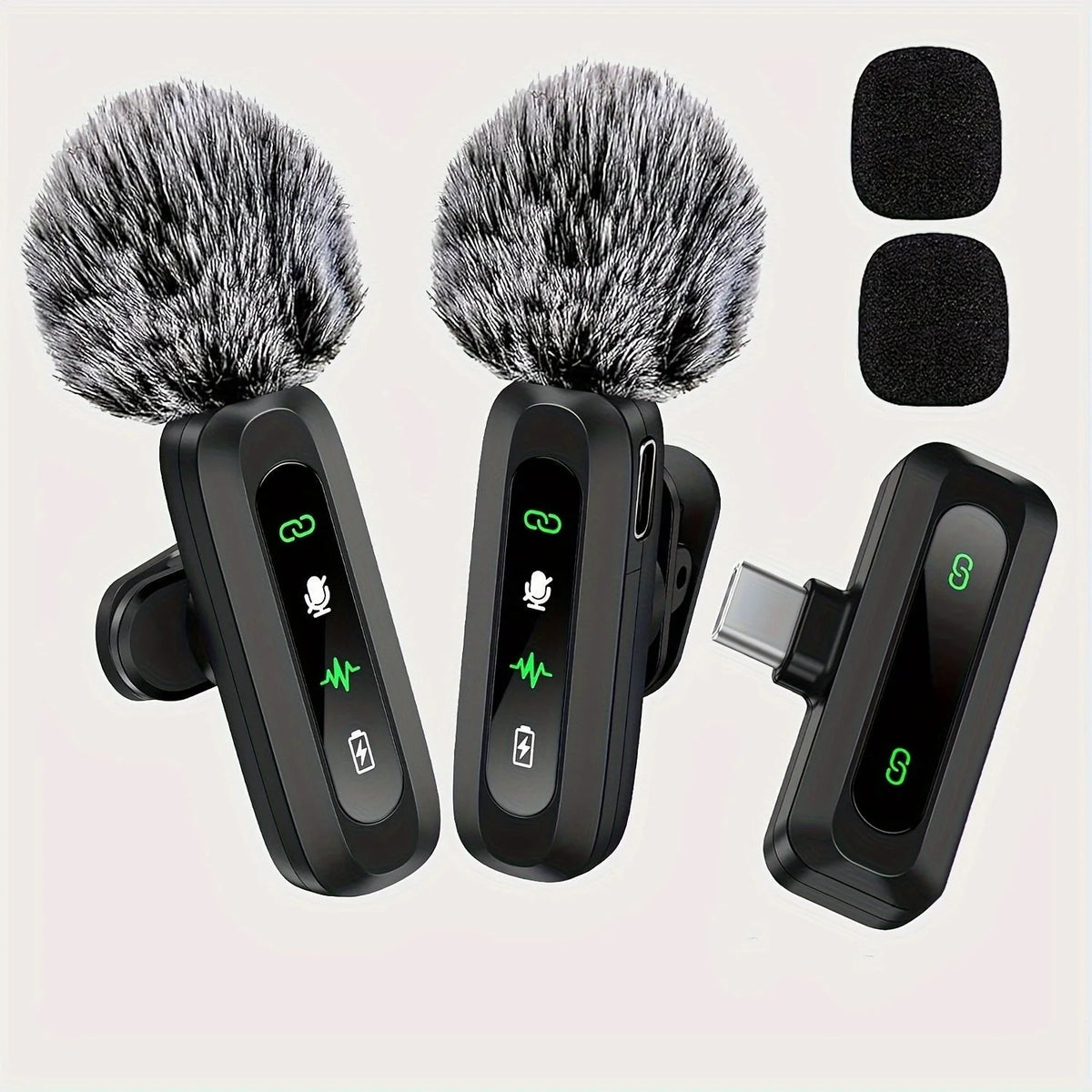 Kalsten | SoundSnap Wireless Clip Microphone – USB-C Microphone for Smartphone and Tablet 1
