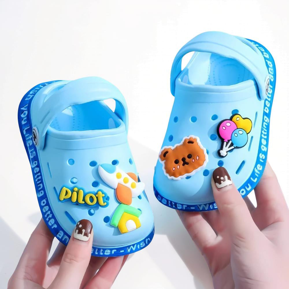 Kids Clogs Cartoon Slip On Garden Sandals Toddler Shoes 3