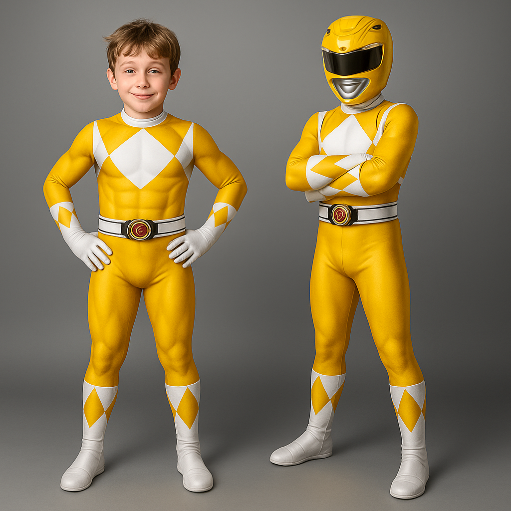 Kids Costume Superhero Jumpsuit Muscle Print Party Outfit 0