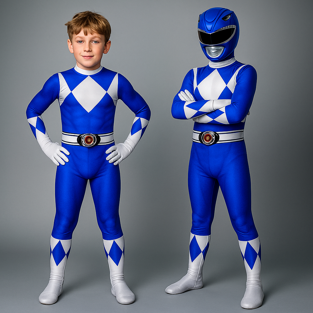 Kids Costume Superhero Jumpsuit Muscle Print Party Outfit 3
