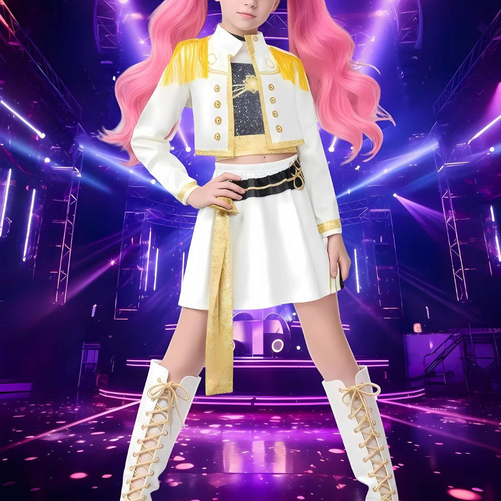 Kpop Hunter Halloween Kostuum Kinderen Outfit Set 1