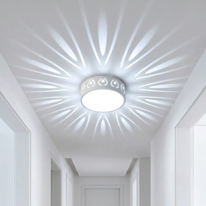 LED Kristall-Deckenleuchte — Strahlen-Lichtmuster, Warmweiß & Kaltweiß 1