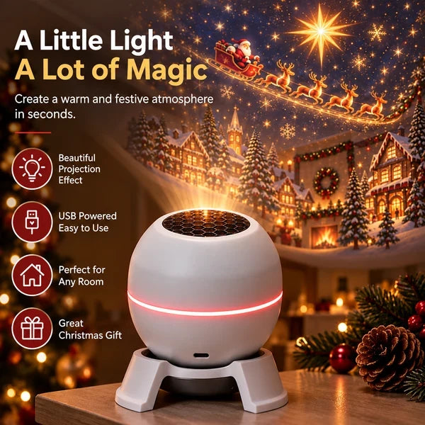 ⏳ Last day to save 49% –🎄🎅 Christmas Magic Projection Light – Bring Holiday Scenes to Life 5