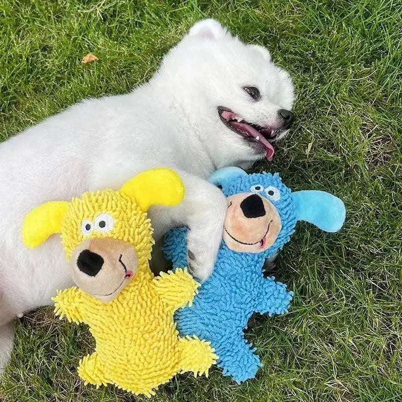 Laughing Dog Dental Cleaning Toy in Bright Colors 3