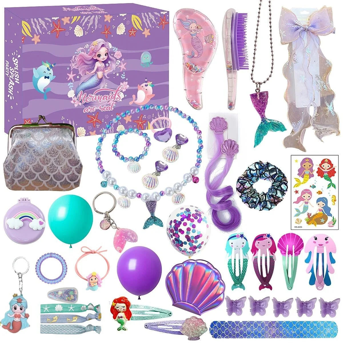 Calendrier de l'Avent pour enfants – 24 surprises avec bijoux et accessoires pour cheveux