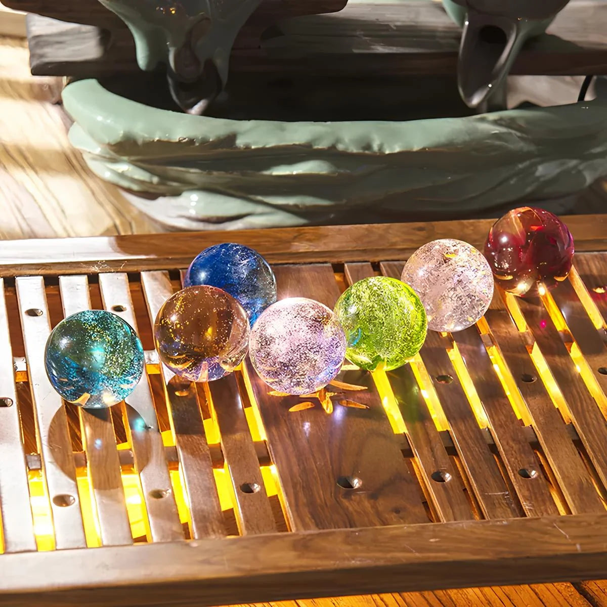 Luminous Crystal Galaxy Orbs 2