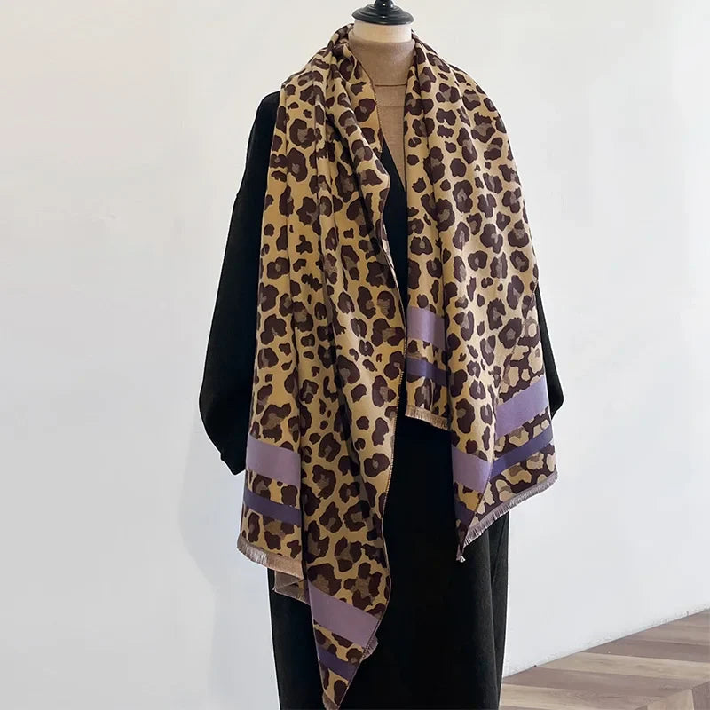 Luxe Dubbelzijdige Kasjmiermix Sjaal voor Dames – Warm & Stijlvol voor de Winter 0