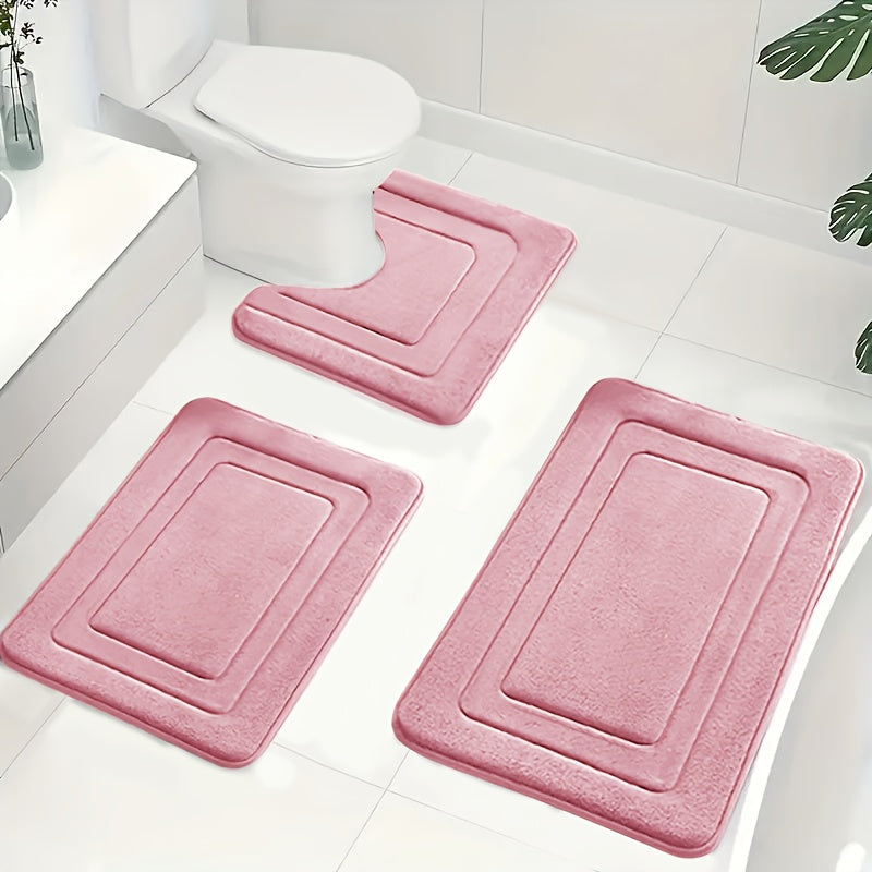Luxe Memory Foam Badmat Set – Zachte, Absorberende & Antislip 3-Delige Set 5