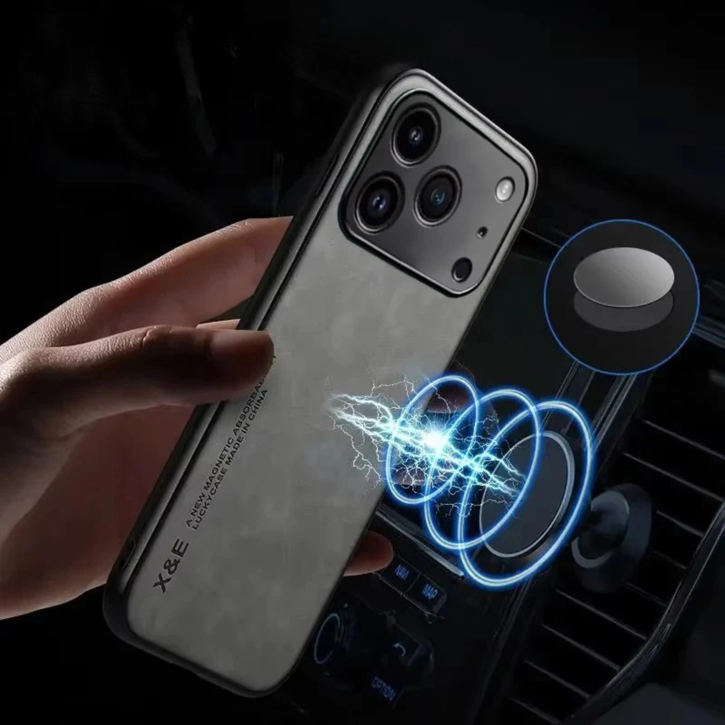 Luxury Suede iPhone 17 Case - MagSafe Compatible, Shock-Absorbent Protection 3