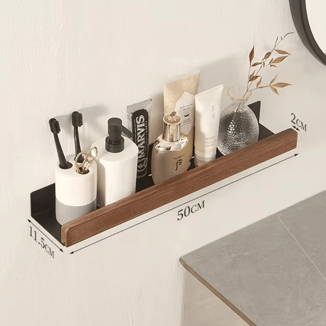 Madge - Smalle badkamerplank - Zelfklevende badkamerplank, boren niet nodig, waterdicht, ruimtebesparend ontwerp 3