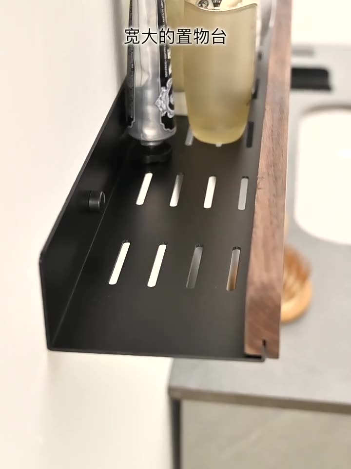 Madge - Smalle badkamerplank - Zelfklevende badkamerplank, boren niet nodig, waterdicht, ruimtebesparend ontwerp 6